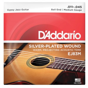 D'Addario EJ83M Gypsy Jazz Acoustic Guitar Strings (.011-.045)